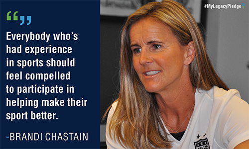 Brandi Chastain pledge