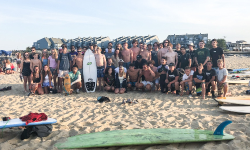 Jared Crippen Paddle Out Crowd