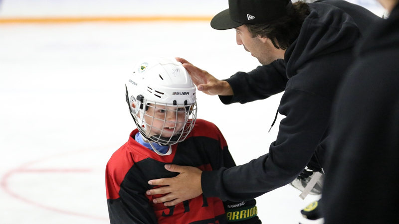 Lewis Simon coaching Concussion Legacy Foundation